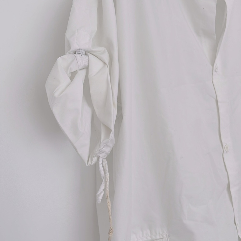 Yohji Yamamoto Oversized White Short-Sleeve Button-Down - Picture 6 of 11